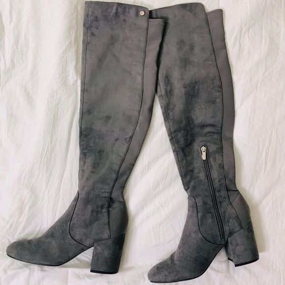 Marc Fisher Gray Over the Knee Boot - Picture 1 of 10